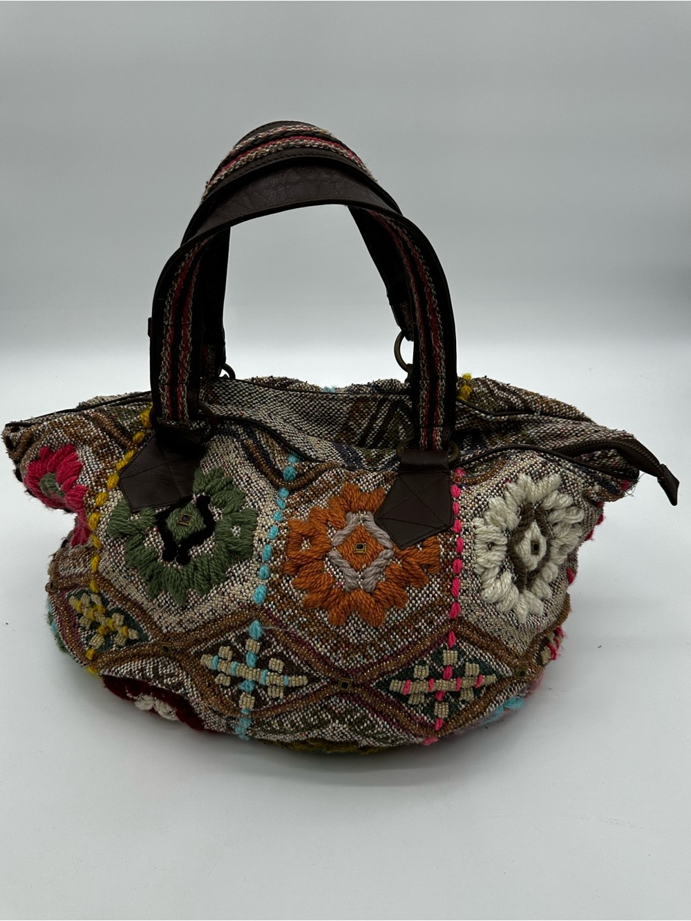 Anthropologie Miss Albright Y2K vagabond style Embroidered Bohemian Bag - Picture 1 of 13